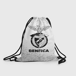 Рюкзак-мешок Benfica с потертостями на светлом фоне, цвет: 3D-принт