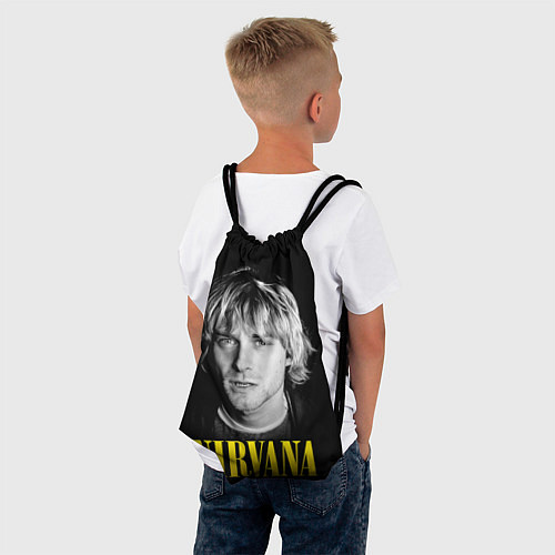 Мешок для обуви Nirvana - Kurt Donald Cobain / 3D-принт – фото 4