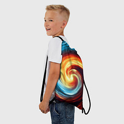 Рюкзак-мешок Воздушно-огненный вихрь, цвет: 3D-принт — фото 2