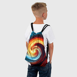 Рюкзак-мешок Воздушно-огненный вихрь, цвет: 3D-принт — фото 2