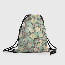 Рюкзак-мешок Цветы Дикий Шиповник, цвет: 3D-принт