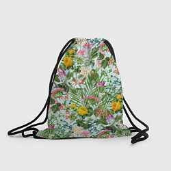 Рюкзак-мешок Цветы Золотое Лето, цвет: 3D-принт