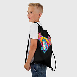 Рюкзак-мешок Неоновый Малыш Чимс, цвет: 3D-принт — фото 2