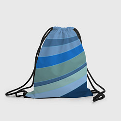 Рюкзак-мешок Сине-зеленые линии, цвет: 3D-принт