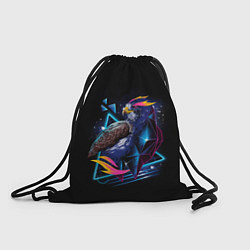 Рюкзак-мешок Неоновая птица - Арт, цвет: 3D-принт