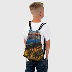 Рюкзак-мешок Ночной город с высоты, цвет: 3D-принт — фото 2