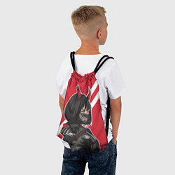 Рюкзак-мешок Девушка - Аниме с рожками, цвет: 3D-принт — фото 2