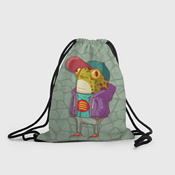 Рюкзак-мешок Лягуха-репер, цвет: 3D-принт