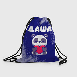 Рюкзак-мешок Даша панда с сердечком, цвет: 3D-принт