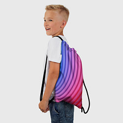 Рюкзак-мешок Оптическая иллюзия с линиями, цвет: 3D-принт — фото 2