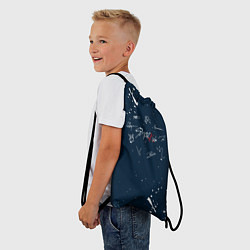 Рюкзак-мешок Stray Kids - брызги, цвет: 3D-принт — фото 2