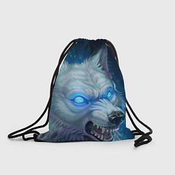 Рюкзак-мешок Ледяной волк, цвет: 3D-принт
