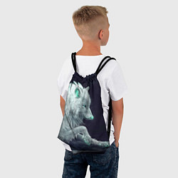 Рюкзак-мешок Магическая волчица, цвет: 3D-принт — фото 2