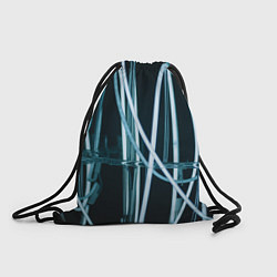 Рюкзак-мешок Неоновые белые фонари во тьме, цвет: 3D-принт