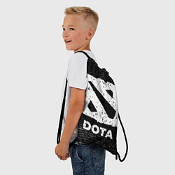 Рюкзак-мешок Dota с потертостями на темном фоне, цвет: 3D-принт — фото 2