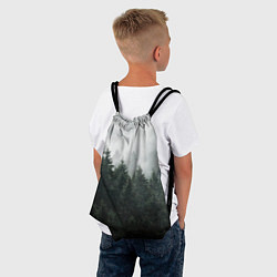 Рюкзак-мешок Туманный хвойный лес, цвет: 3D-принт — фото 2