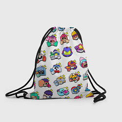 Рюкзак-мешок Особые редкие пины значки Бравл Старс, цвет: 3D-принт