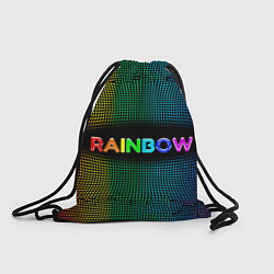 Рюкзак-мешок Радужные точки - Rainbow, цвет: 3D-принт