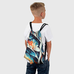 Рюкзак-мешок Красочная листья - абстракция, цвет: 3D-принт — фото 2