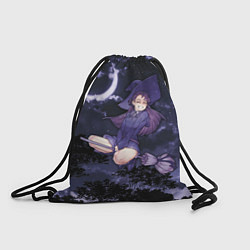Рюкзак-мешок Веселая ведьма летит на метле, цвет: 3D-принт