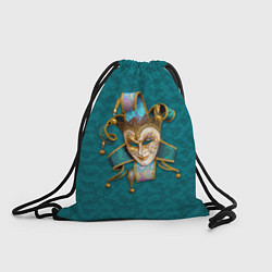 Рюкзак-мешок Шут - венецианская маска, цвет: 3D-принт