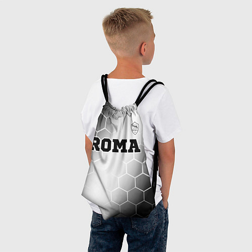 Мешок для обуви Roma sport на светлом фоне: символ сверху / 3D-принт – фото 4