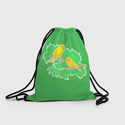 Рюкзак-мешок Певчие Канарейки, цвет: 3D-принт