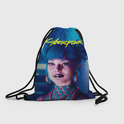 Рюкзак-мешок Чери - киберпанк, цвет: 3D-принт