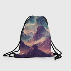 Рюкзак-мешок В горах Вечерний пейзаж, цвет: 3D-принт