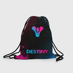 Рюкзак-мешок Destiny - neon gradient: символ, надпись, цвет: 3D-принт