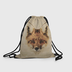 Рюкзак-мешок Полигональная голова лисы, цвет: 3D-принт
