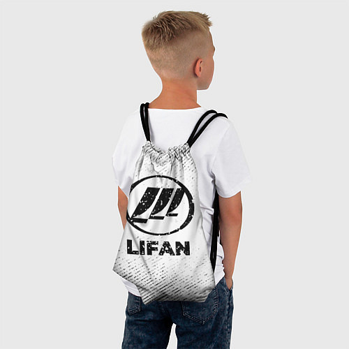 Мешок для обуви Lifan с потертостями на светлом фоне / 3D-принт – фото 4
