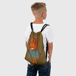 Рюкзак-мешок Лисичка милашка, цвет: 3D-принт — фото 2