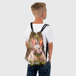 Рюкзак-мешок Милый кролик, цвет: 3D-принт — фото 2