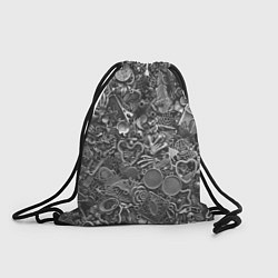 Рюкзак-мешок Металлические предметы, цвет: 3D-принт