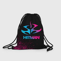 Рюкзак-мешок Hitman - neon gradient, цвет: 3D-принт