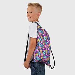 Рюкзак-мешок Человечки с наушниками, цвет: 3D-принт — фото 2