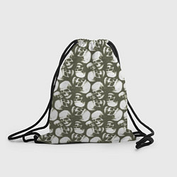 Рюкзак-мешок Череп гранж, цвет: 3D-принт
