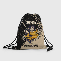 Рюкзак-мешок Bendy and the ink machine - краска, цвет: 3D-принт