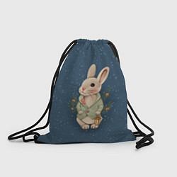 Рюкзак-мешок Кролик с фонариком, цвет: 3D-принт