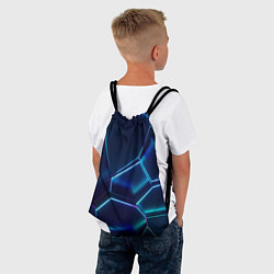 Рюкзак-мешок Перламутровые фигуры, цвет: 3D-принт — фото 2