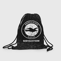 Мешок для обуви Brighton с потертостями на темном фоне