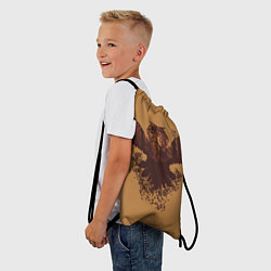 Рюкзак-мешок Летящая сова и осенний лес, цвет: 3D-принт — фото 2