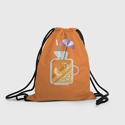 Рюкзак-мешок Апельсиновый сок - Оранжевая версия, цвет: 3D-принт
