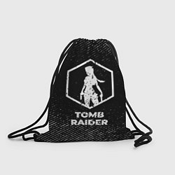 Мешок для обуви Tomb Raider с потертостями на темном фоне
