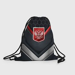 Рюкзак-мешок Красный герб России, цвет: 3D-принт