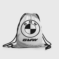 Мешок для обуви BMW speed на светлом фоне со следами шин