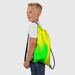 Рюкзак-мешок Салатовый, цвет: 3D-принт — фото 2
