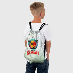 Рюкзак-мешок Солнце- пальмы, цвет: 3D-принт — фото 2