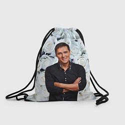 Рюкзак-мешок Шатунов на фоне роз, цвет: 3D-принт
